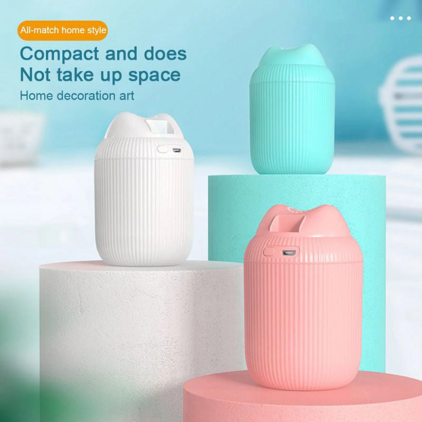 Ultrasonic Cool Mist Humidifier & Essential Oil Diffuser & Night Light, Powerful Mist Coverage up to 325 Sq Ft, Soft Color-Changing Lights, Quiet Operation