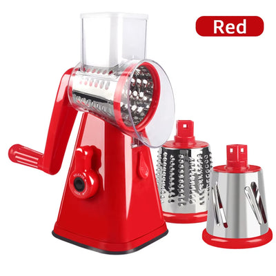 Portable Manual Vegetable Cutter Slicer Multifunctional round Rotate Mandoline Slicer Potato Cheese Kitchen Gadgets