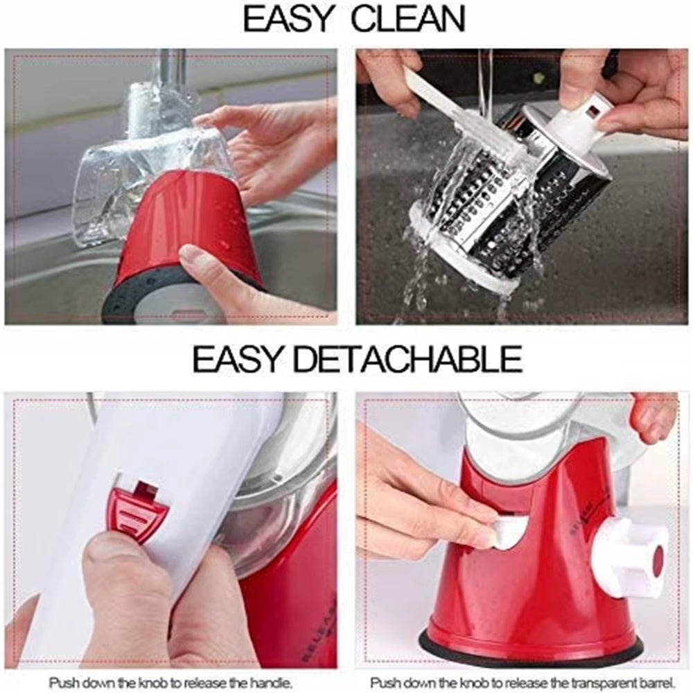 Portable Manual Vegetable Cutter Slicer Multifunctional round Rotate Mandoline Slicer Potato Cheese Kitchen Gadgets