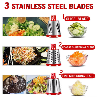 Portable Manual Vegetable Cutter Slicer Multifunctional round Rotate Mandoline Slicer Potato Cheese Kitchen Gadgets
